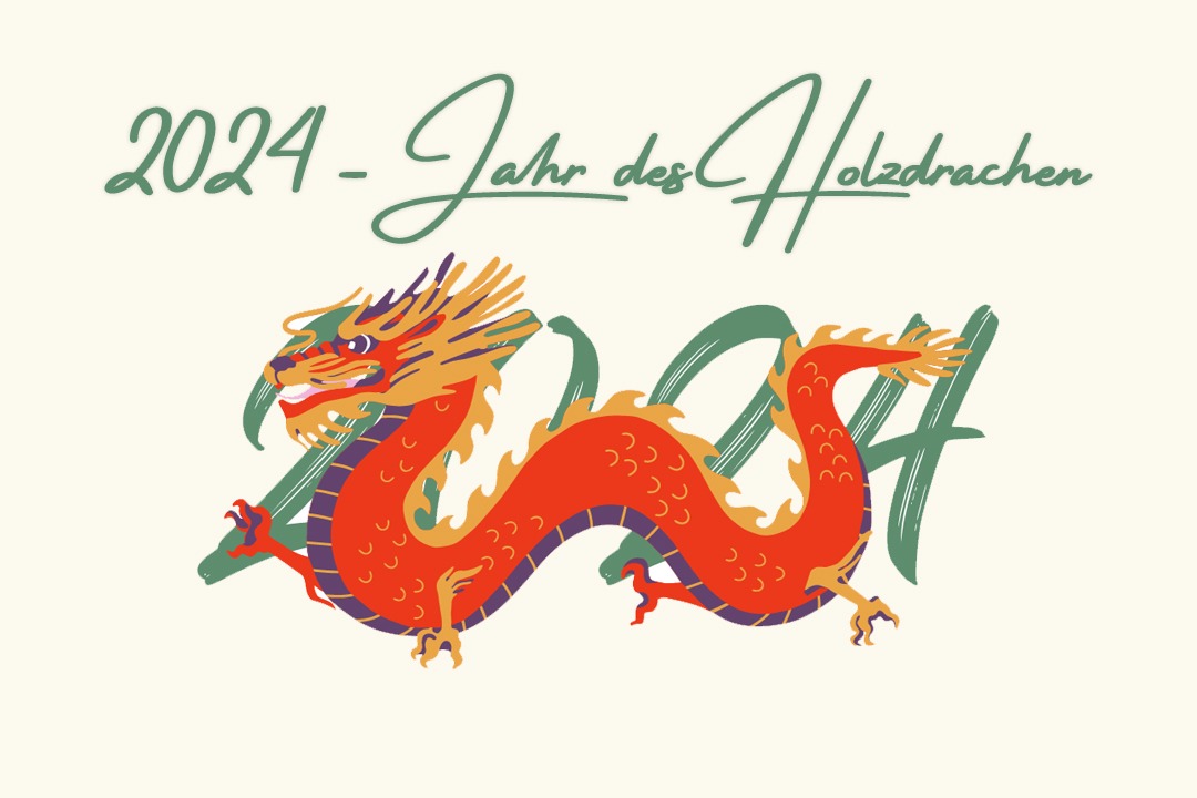 Holzdrache, Jahr des Holzdrachen, Chinesische Neujahrsfest, chinesisches Neujahr 2024, Jahr des Drachen