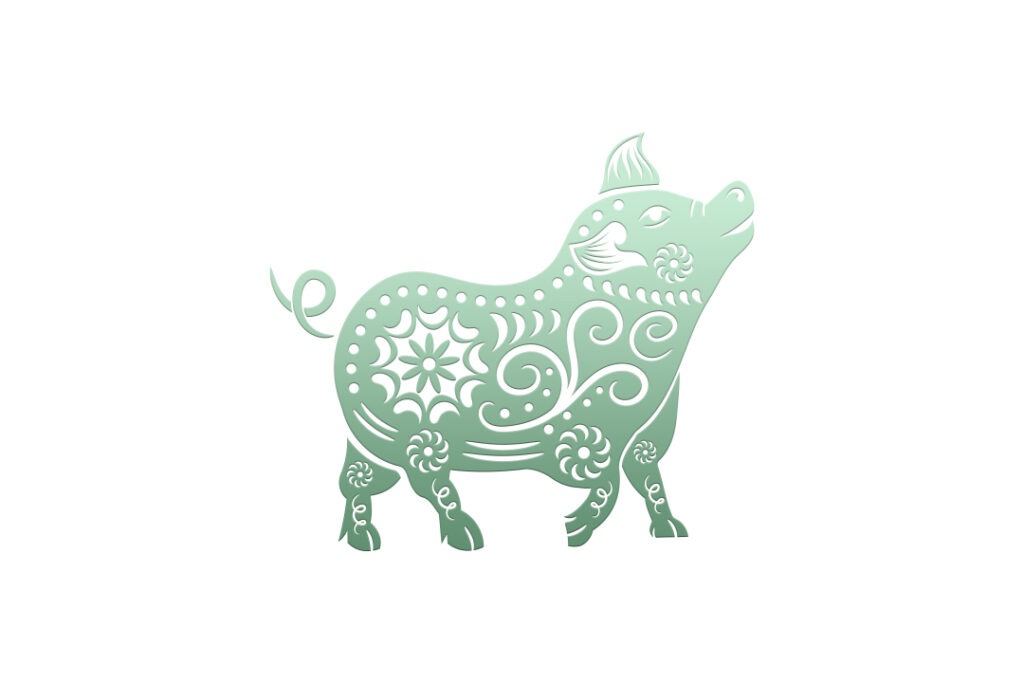 Das Schwein, chinesisches Tierkreiszeichen, chinesisches Horoskop, Astrologie